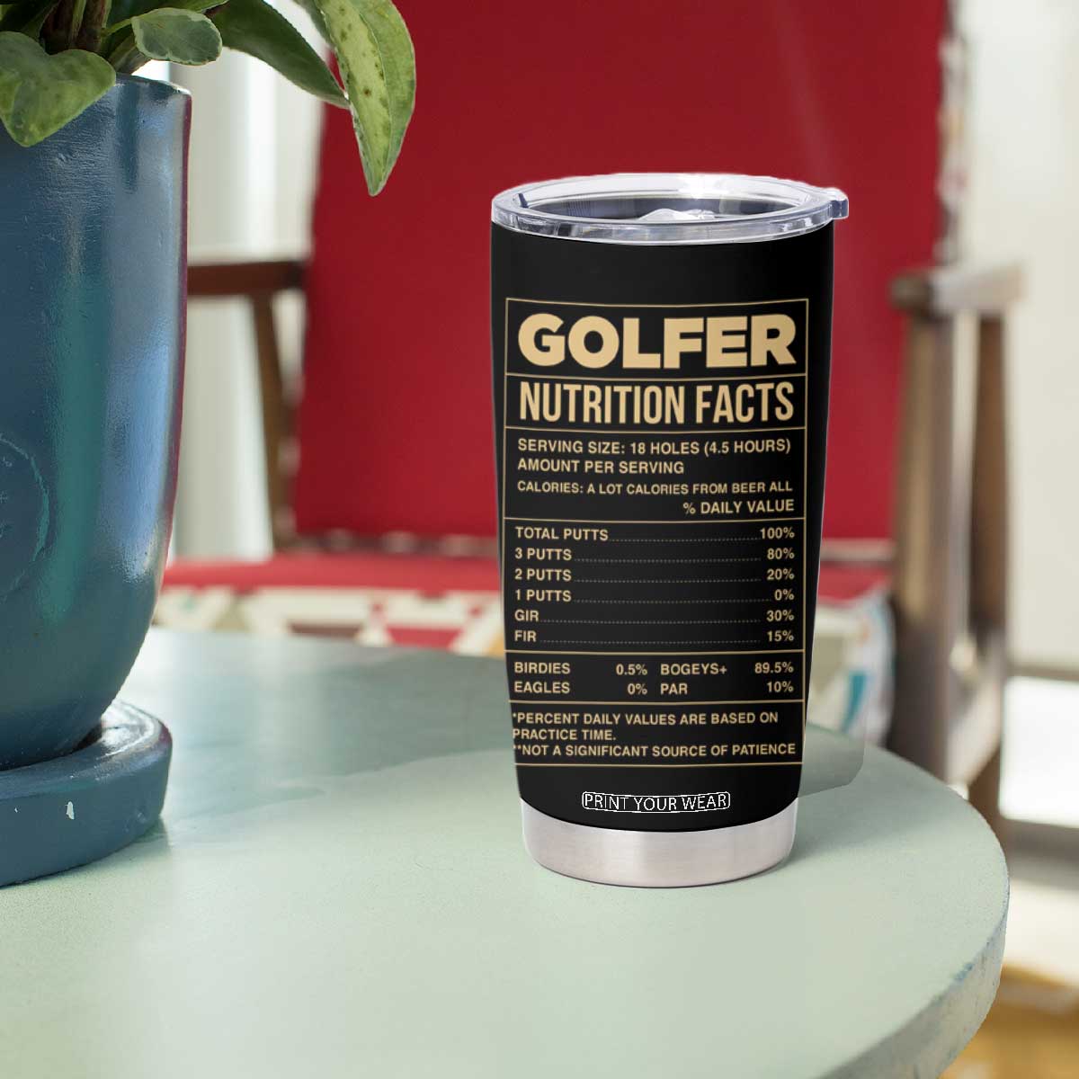 Golf Player Tumbler Cup Life Is Full Of Important Choices TB09 Print Your Wear