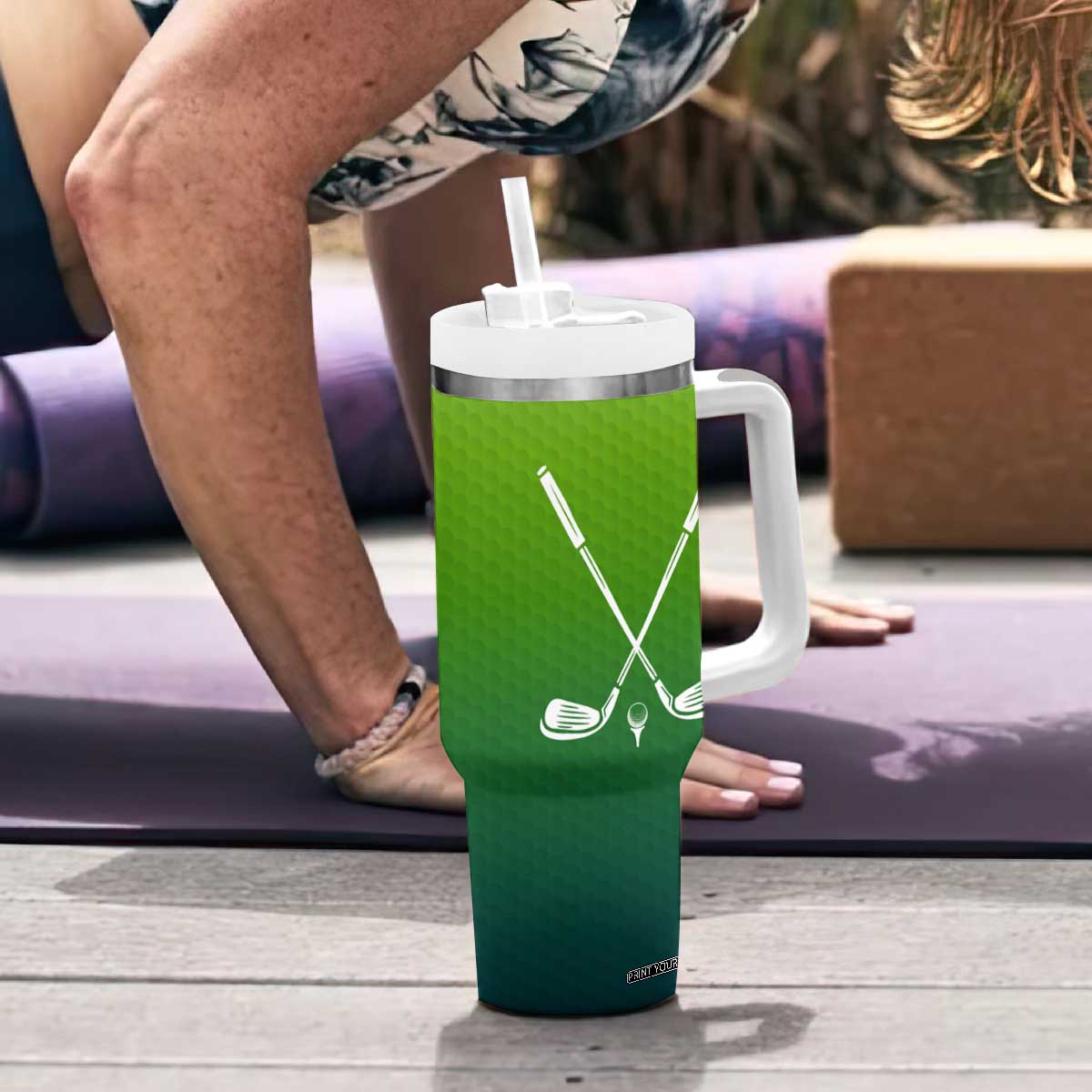Gifts for Golf Player Tumbler With Handle It Takes A Lot Of Balls To Golf Like I Do TB09 Print Your Wear
