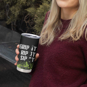 Personalized Funny Golf Player Tumbler Cup Custom Name Grip It Rip It Sip It Beer Drinking TB09 Print Your Wear