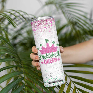 Gifts for Pickleball Lover Skinny Tumbler Pickleball Queen TB09 Print Your Wear
