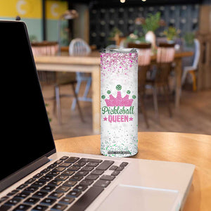 Gifts for Pickleball Lover Skinny Tumbler Pickleball Queen TB09 Print Your Wear