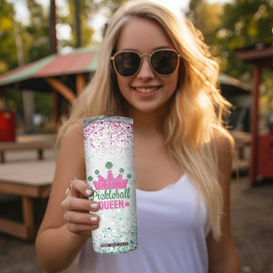 Gifts for Pickleball Lover Skinny Tumbler Pickleball Queen TB09 Print Your Wear