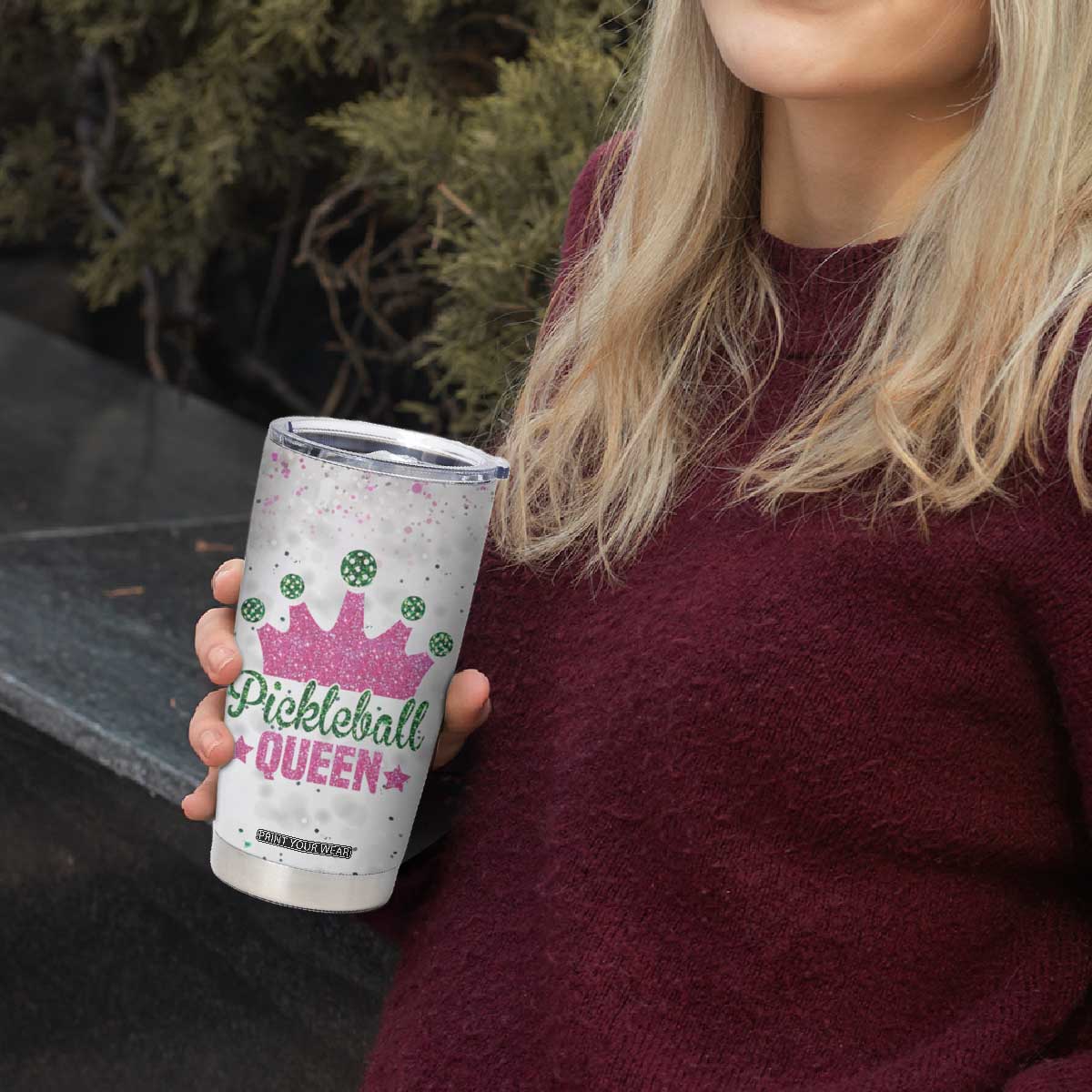 Gifts for Pickleball Lover Tumbler Cup Pickleball Queen TB09 Print Your Wear