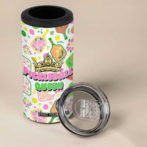 Pickleball Player 4 in 1 Can Cooler Tumbler Pickleball Queen TB09 Print Your Wear