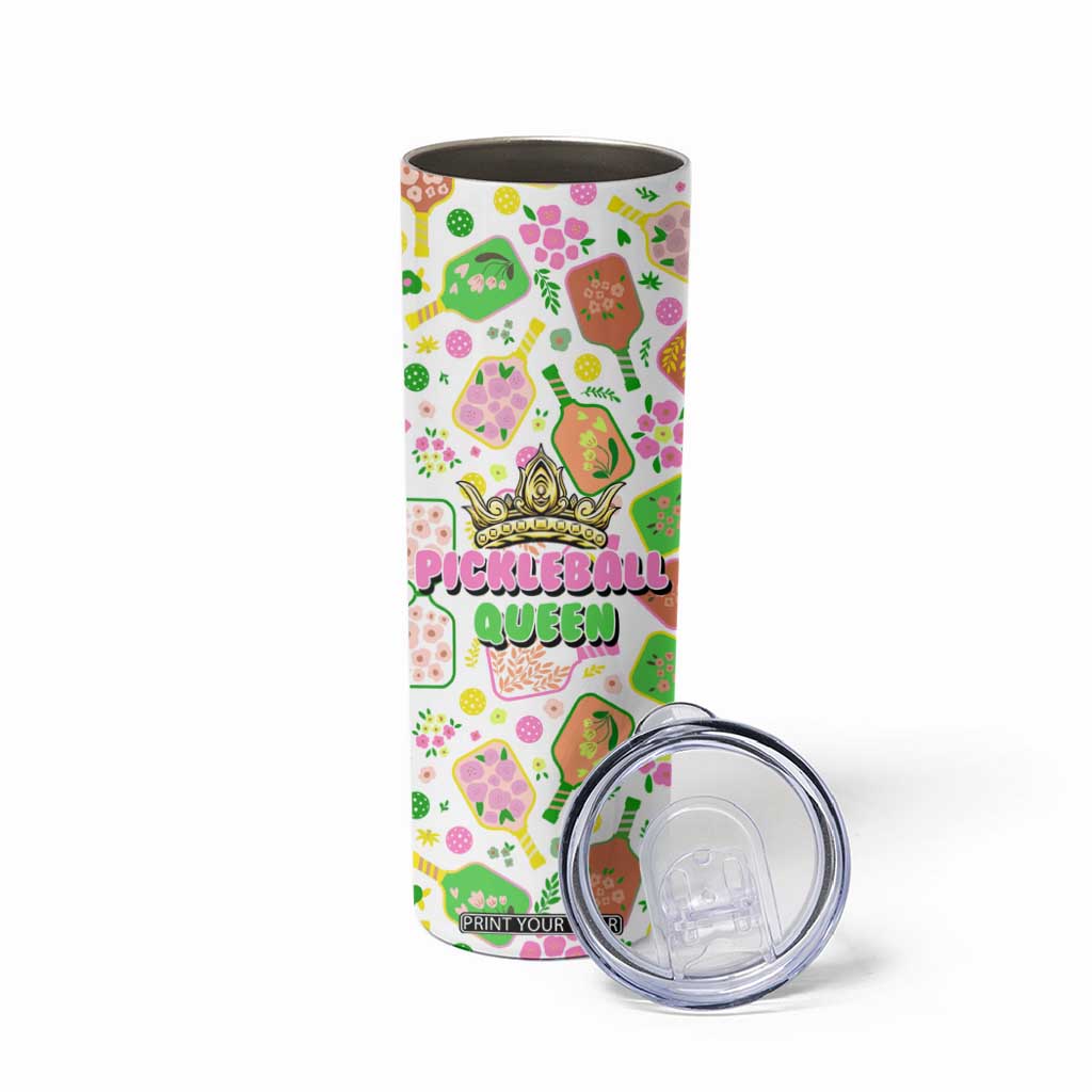 Pickleball Player Skinny Tumbler Pickleball Queen TB09 Print Your Wear