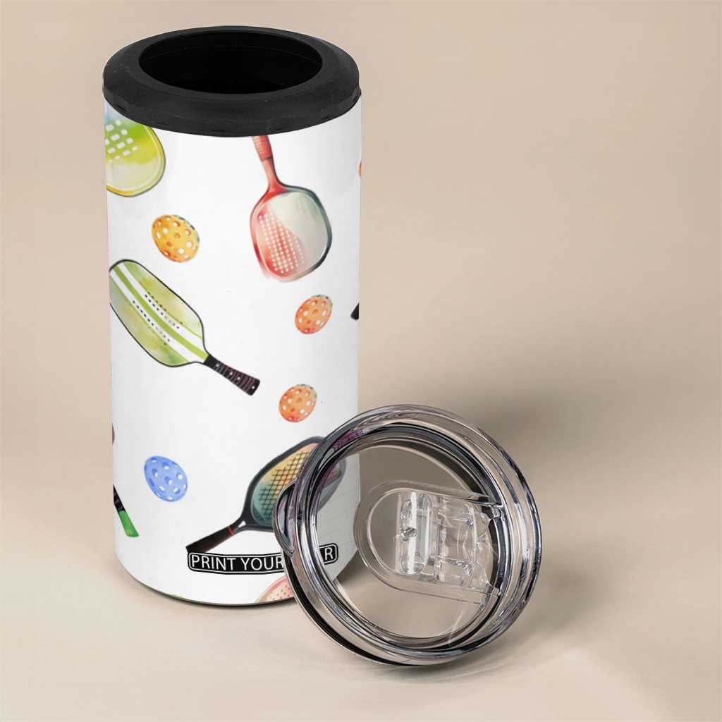 Personalized Pickleball Player 4 in 1 Can Cooler Tumbler Custom Name Pickle Ball Lover TB09 Print Your Wear