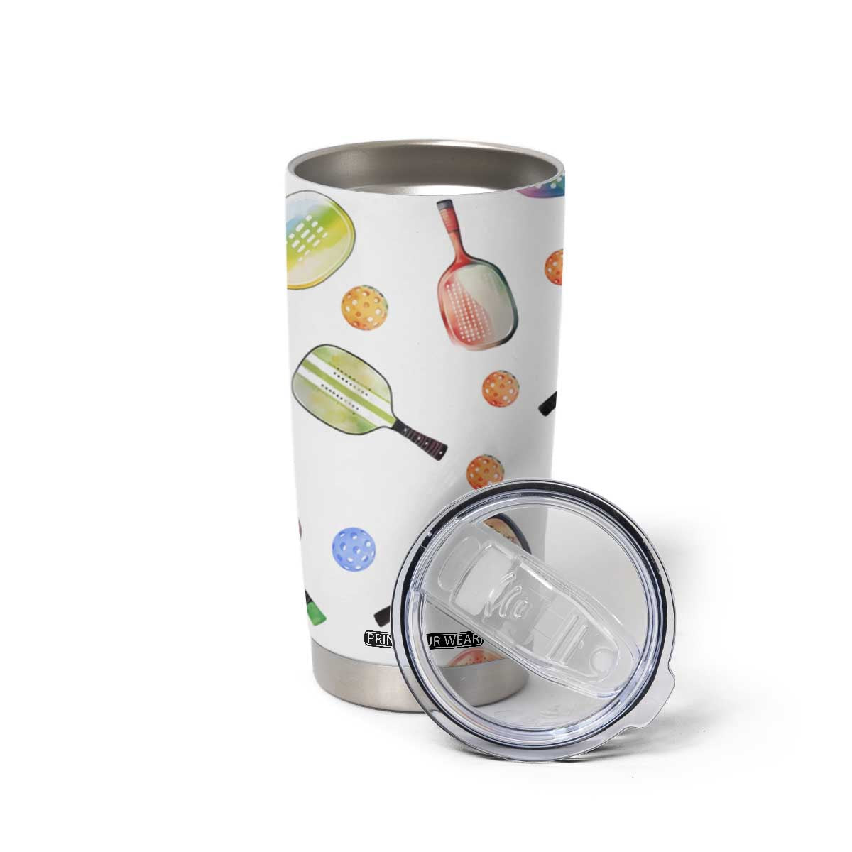 Personalized Pickleball Player Tumbler Cup Custom Name Pickle Ball Lover TB09 Print Your Wear