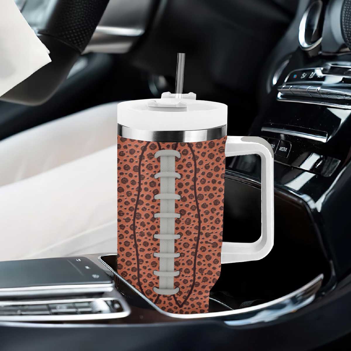 Gifts for Football Lover Tumbler With Handle Touch Down American Football TB09 Print Your Wear