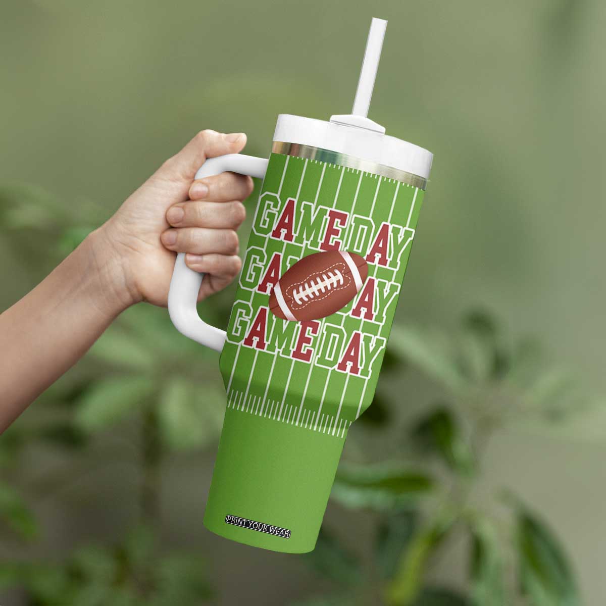 Gifts for Football Lover Tumbler With Handle Game Day TB09 Print Your Wear