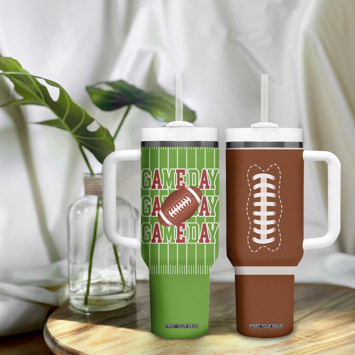 Gifts for Football Lover Tumbler With Handle Game Day TB09 Print Your Wear