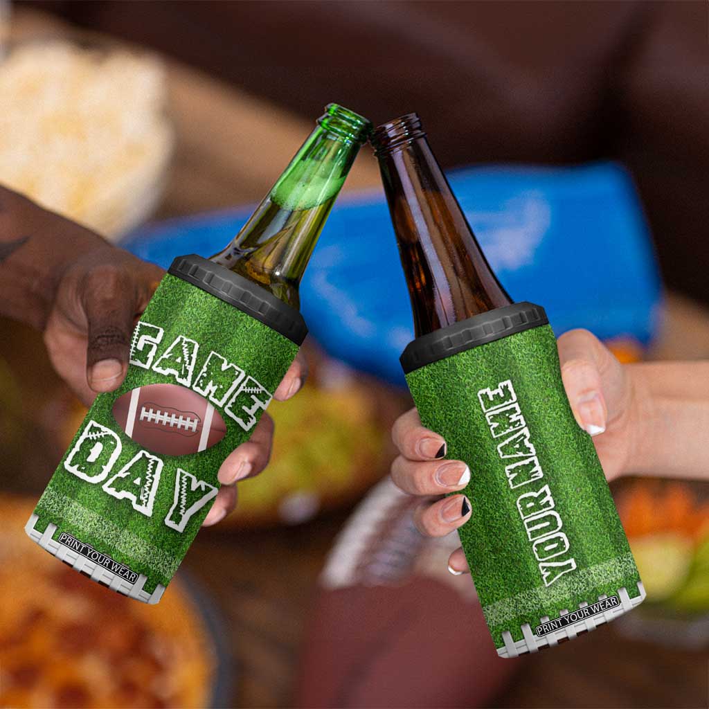 Personalized Gifts for Football Lover 4 in 1 Can Cooler Tumbler Custom Name Game Day TB09 Print Your Wear