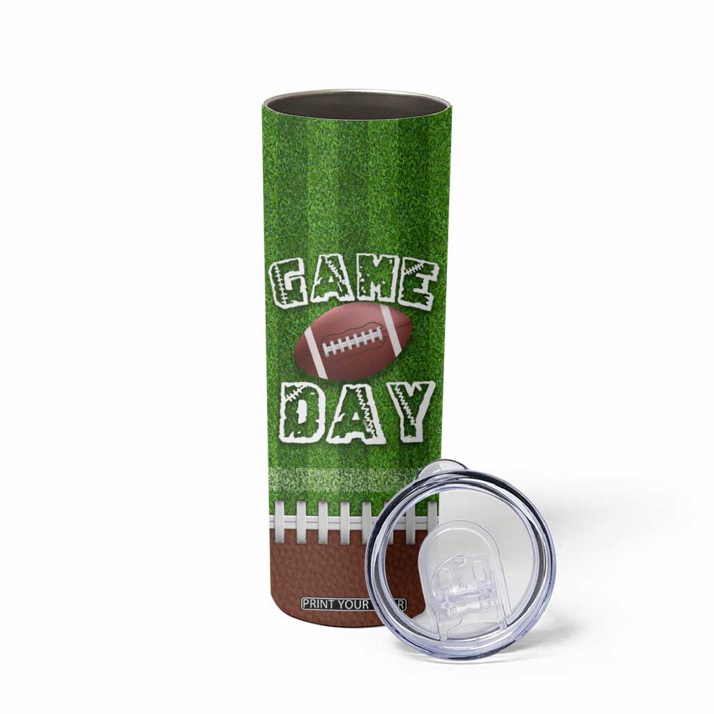 Personalized Gifts for Football Lover Skinny Tumbler Custom Name Game Day TB09 Print Your Wear