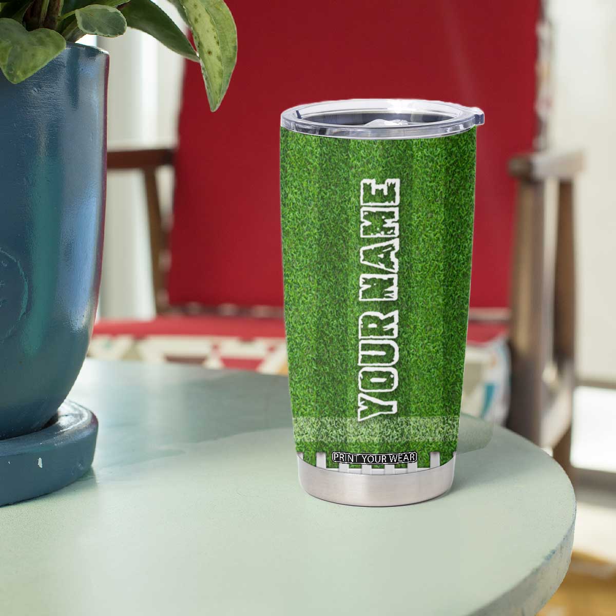 Personalized Gifts for Football Lover Tumbler Cup Custom Name Game Day TB09 Print Your Wear