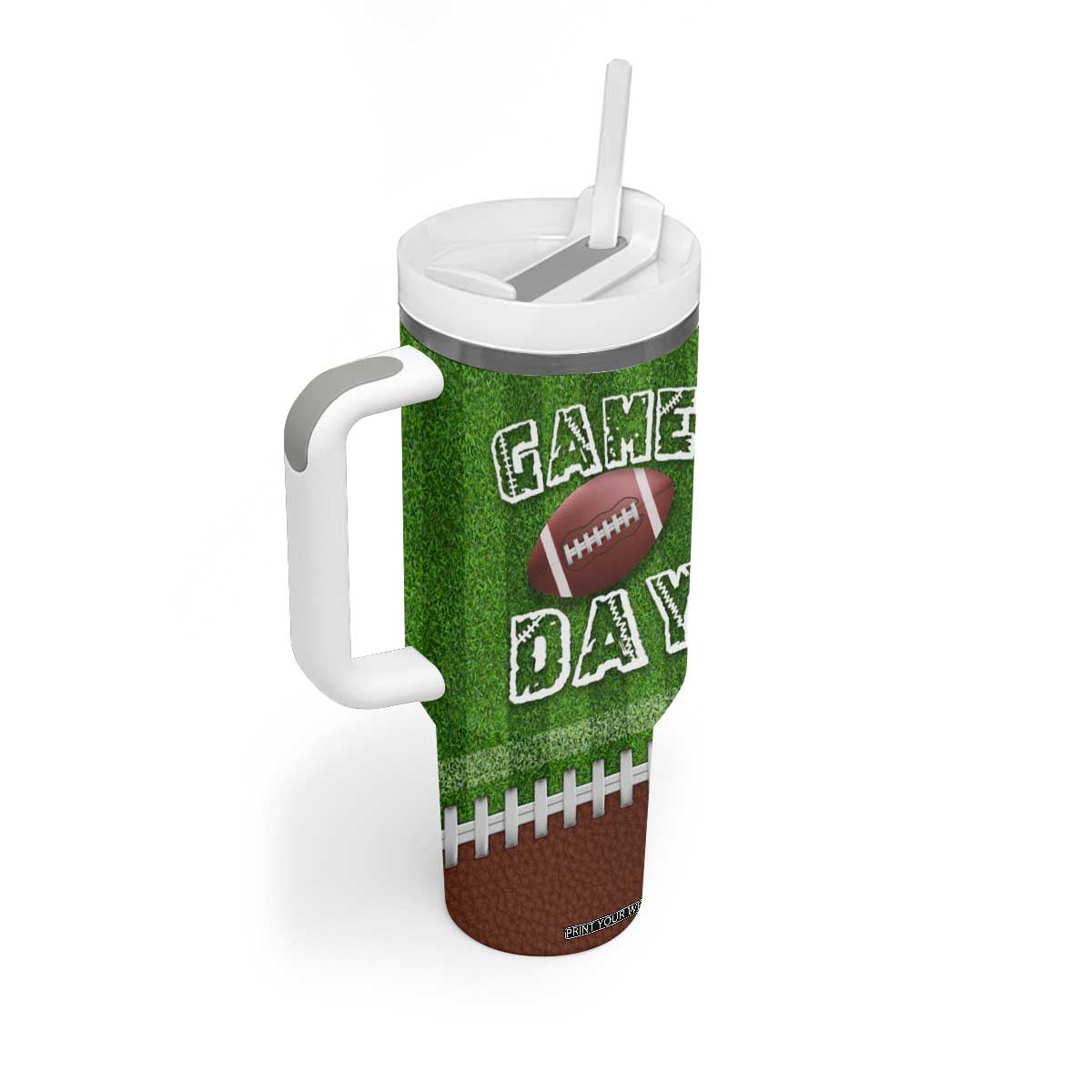 Personalized Gifts for Football Lover Tumbler With Handle Custom Name Game Day TB09 Print Your Wear