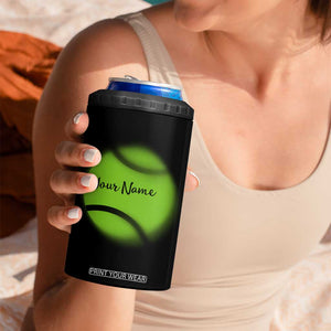 Personalized Tennis Player 4 in 1 Can Cooler Tumbler Custom Name Eat Sleep Tennis Repeat TB09 Print Your Wear