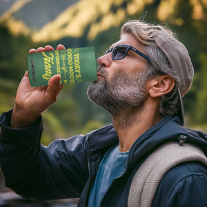 Gifts for Tennis Player 4 in 1 Can Cooler Tumbler Today's Good Mood Is Sponsored By Tennis And Wine TB09 Print Your Wear