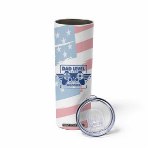 Gifts For New Dad Skinny Tumbler Promoted To Dad Est 2025 Dad Level Unlocked TB09 Print Your Wear