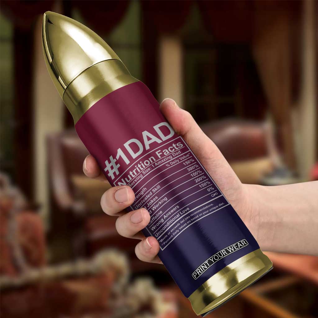 Gifts For Dad Bullet Tumbler No.1 Dad Being Your Favorite Child Seems Like Gift Enough TB09 Print Your Wear