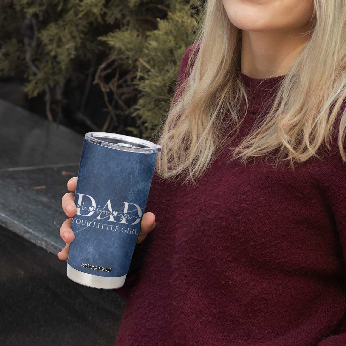 Gifts From Daughter For Dad Tumbler Cup I Love You Dad Your Little Girl TB09 Print Your Wear