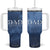 Gifts From Daughter For Dad Tumbler With Handle I Love You Dad Your Little Girl TB09 One Size: 40 oz Navy Print Your Wear