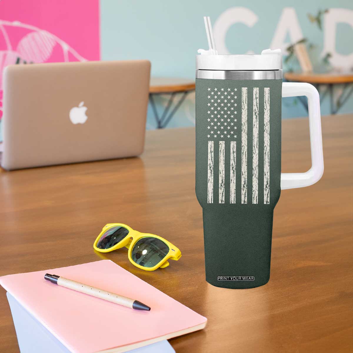 Funny Gifts For Dad Tumbler With Handle Like Father Like Daughter Oh Crap TB09 Print Your Wear