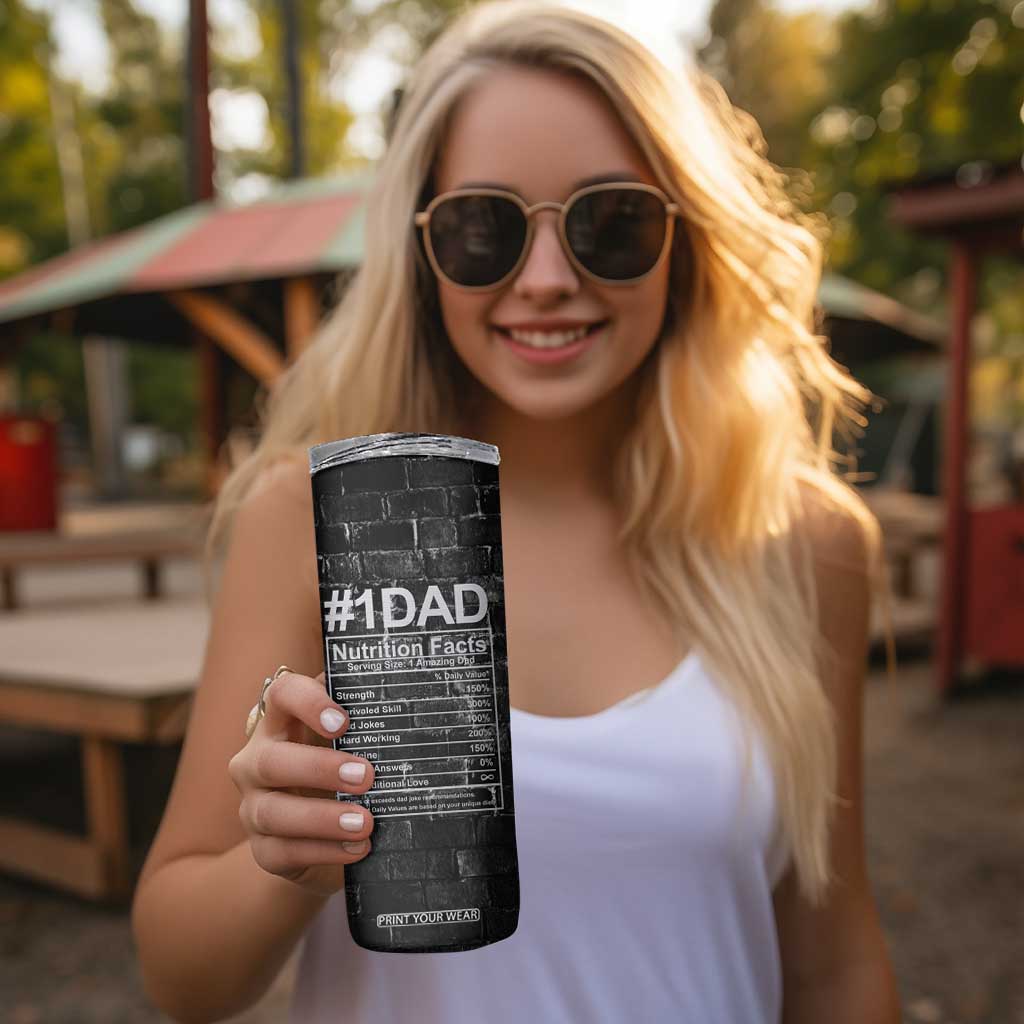 Funny Gifts For Dad Skinny Tumbler My Favorite Child Gave Me This Cup TB09 Print Your Wear