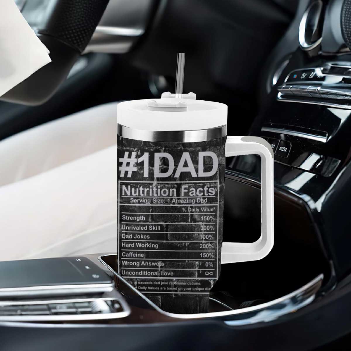 Funny Gifts For Dad Tumbler With Handle My Favorite Child Gave Me This Cup TB09 Print Your Wear