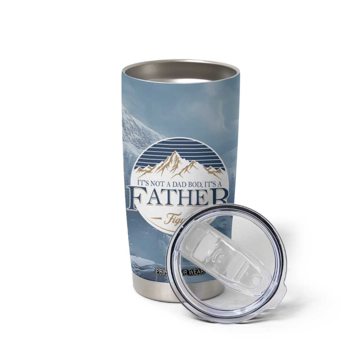 Gifts For Dad Tumbler Cup It's Not A Dad Bod It's A Father Figure TB09 Print Your Wear