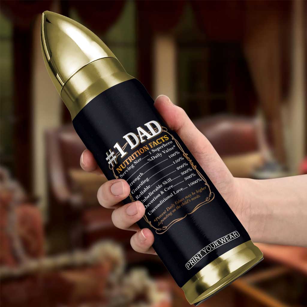 Best Dad Ever Bullet Tumbler No.1 Dad The Man The Myth TB09 Print Your Wear