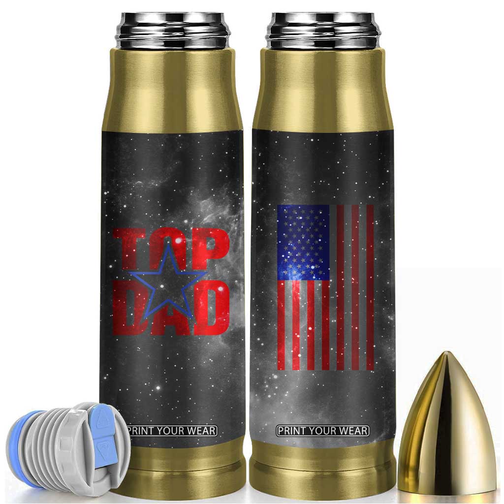 Top Dad Bullet Tumbler American Patriotic Gifts For Dad TB09 Galaxy Print Your Wear