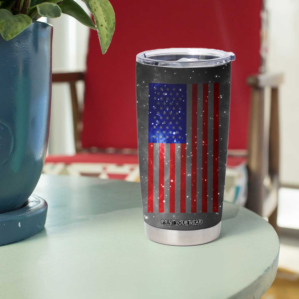 Top Dad Tumbler Cup American Patriotic Gifts For Dad TB09 Print Your Wear