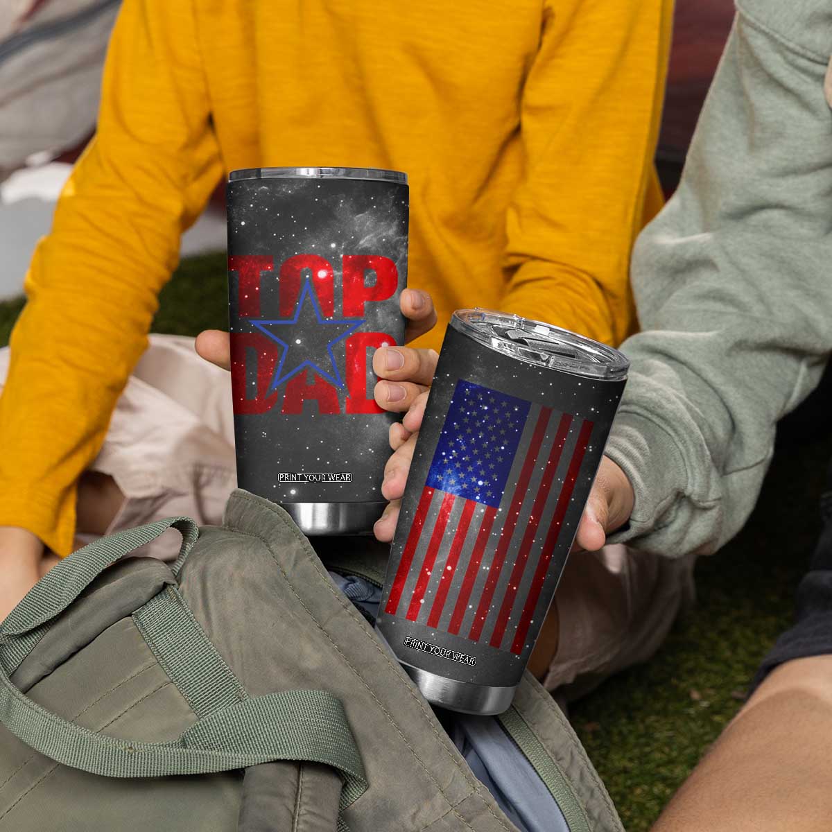 Top Dad Tumbler Cup American Patriotic Gifts For Dad TB09 Print Your Wear
