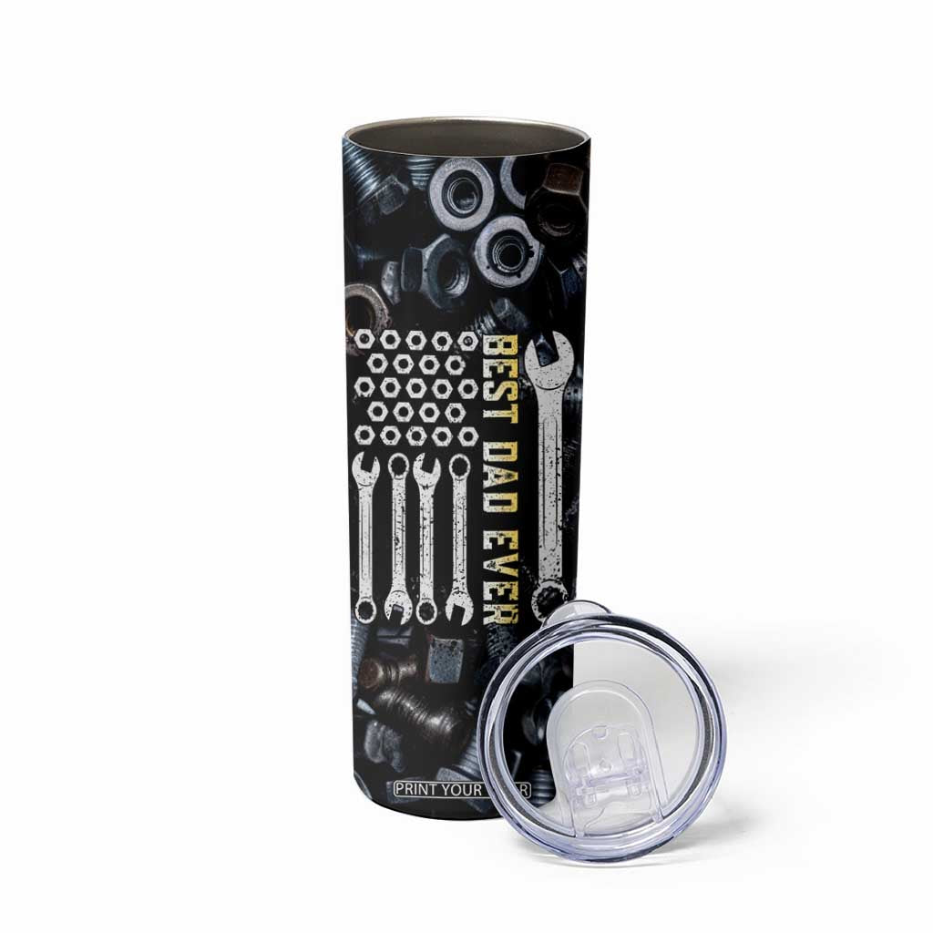 Best Dad Ever Skinny Tumbler If Dad Can't Fix It Funny Gifts For Dad TB09 Print Your Wear