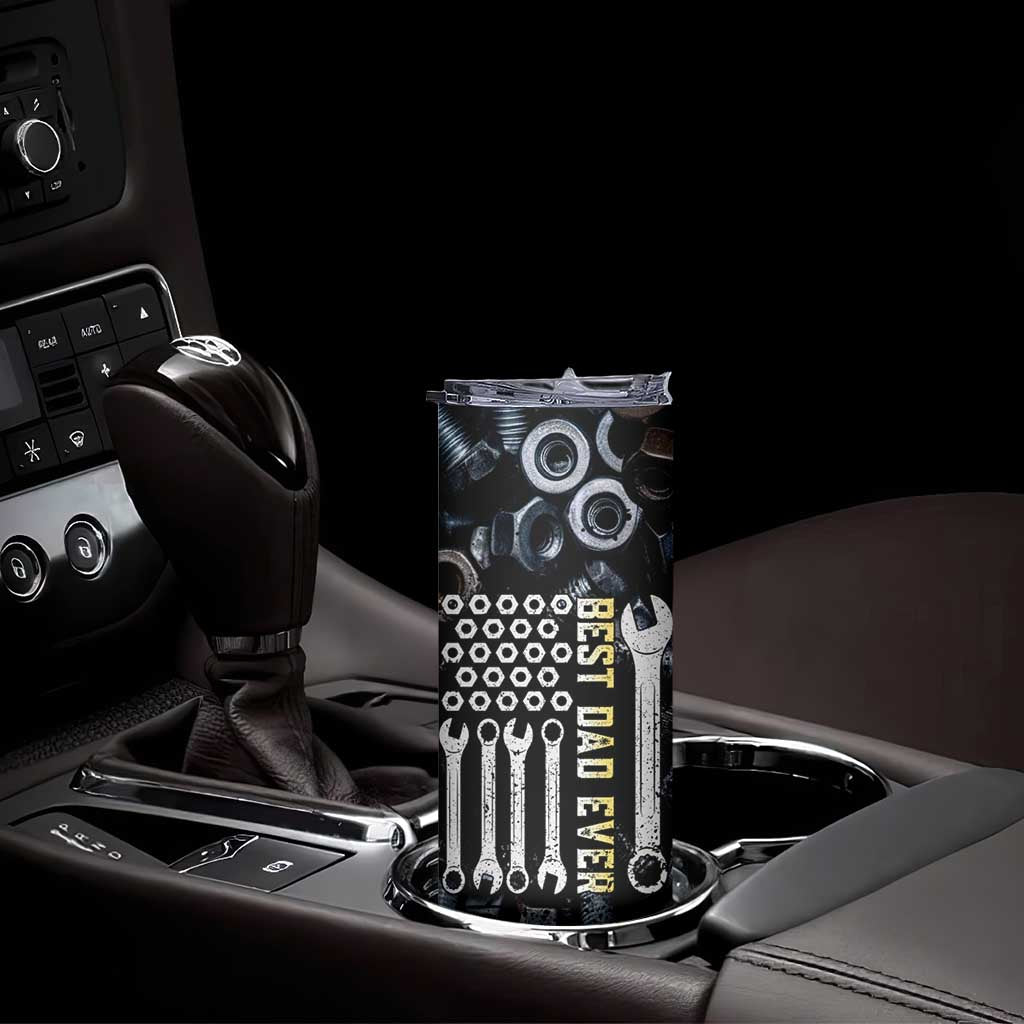 Best Dad Ever Skinny Tumbler If Dad Can't Fix It Funny Gifts For Dad TB09 Print Your Wear