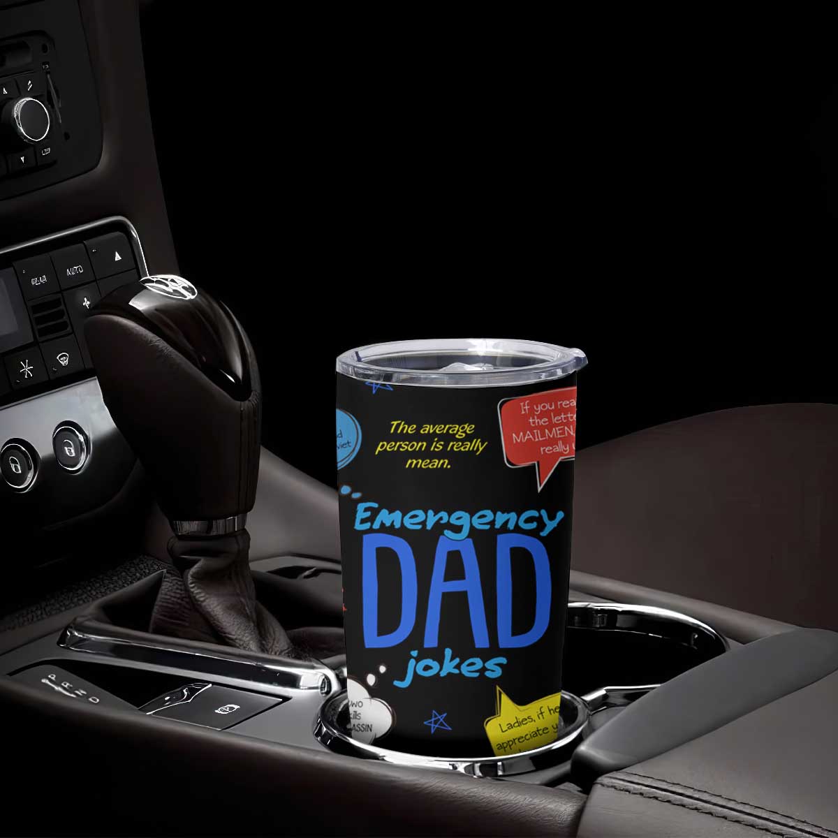 Funny Gifts For Dad Tumbler Cup Emergency Dad Jokes TB09 Print Your Wear