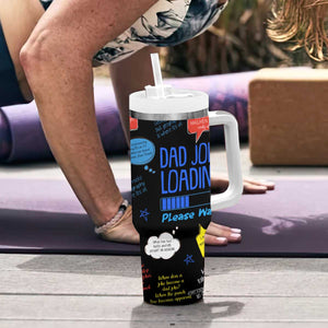 Funny Gifts For Dad Tumbler With Handle Emergency Dad Jokes TB09 Print Your Wear