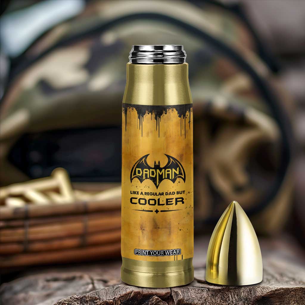 Funny Gifts For Dad Bullet Tumbler Dad Man Black Bat Like A Regular Dad But Cooler TB09 Print Your Wear
