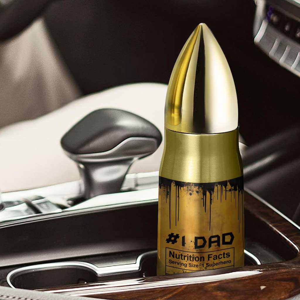 Funny Gifts For Dad Bullet Tumbler Dad Man Black Bat Like A Regular Dad But Cooler TB09 Print Your Wear