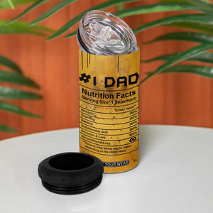 Funny Gifts For Dad 4 in 1 Can Cooler Tumbler Dad Man Black Bat Like A Regular Dad But Cooler TB09 Print Your Wear