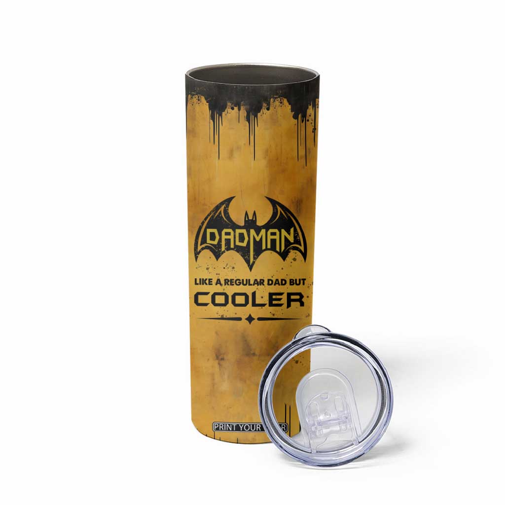 Funny Gifts For Dad Skinny Tumbler Dad Man Black Bat Like A Regular Dad But Cooler TB09 Print Your Wear