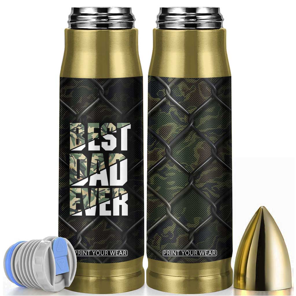 Best Dad Ever Camo Bullet Tumbler TB09 Camo Print Your Wear