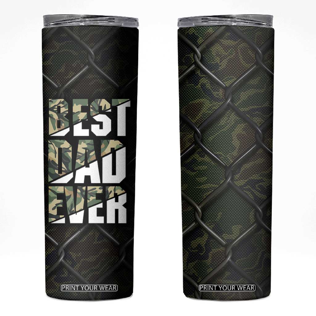 Best Dad Ever Camo Skinny Tumbler TB09 Camo Print Your Wear