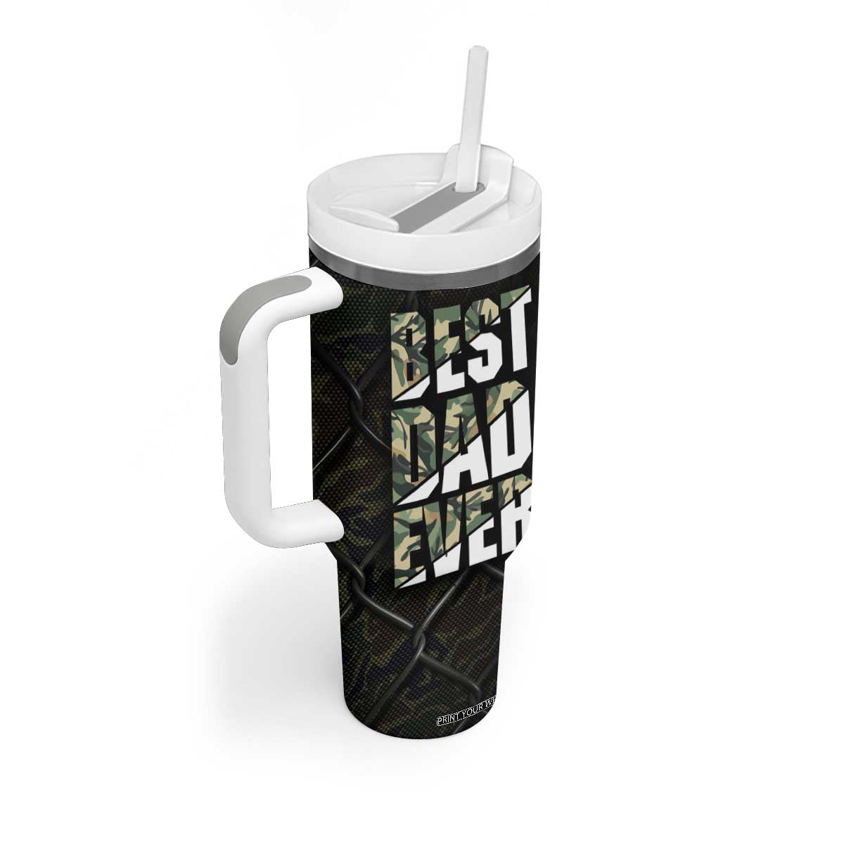 Best Dad Ever Camo Tumbler With Handle TB09 Print Your Wear