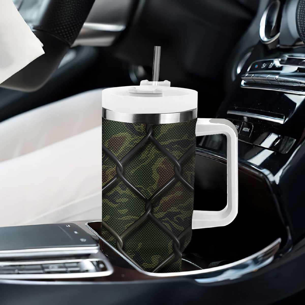 Best Dad Ever Camo Tumbler With Handle TB09 Print Your Wear