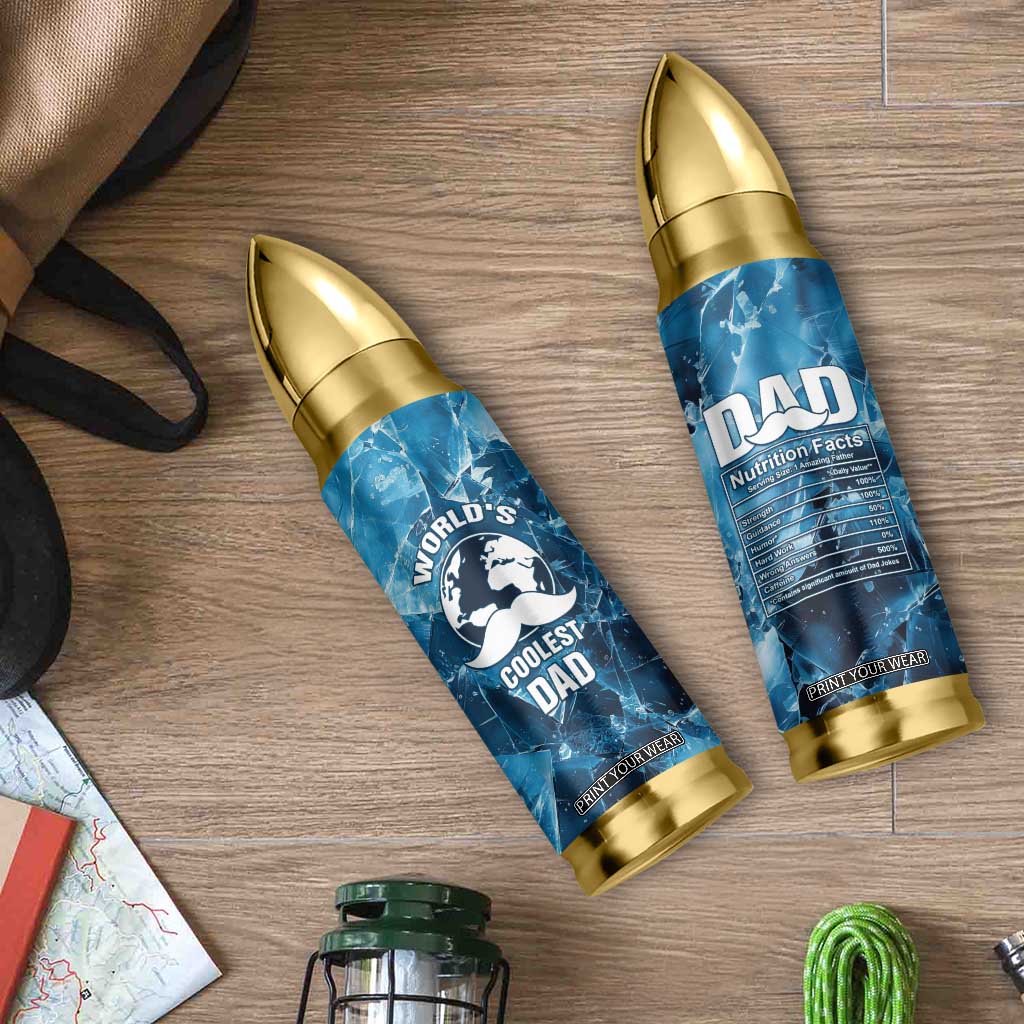 Gifts For Dad Bullet Tumbler World's Coolest Dad No.1 Dad TB09 Print Your Wear