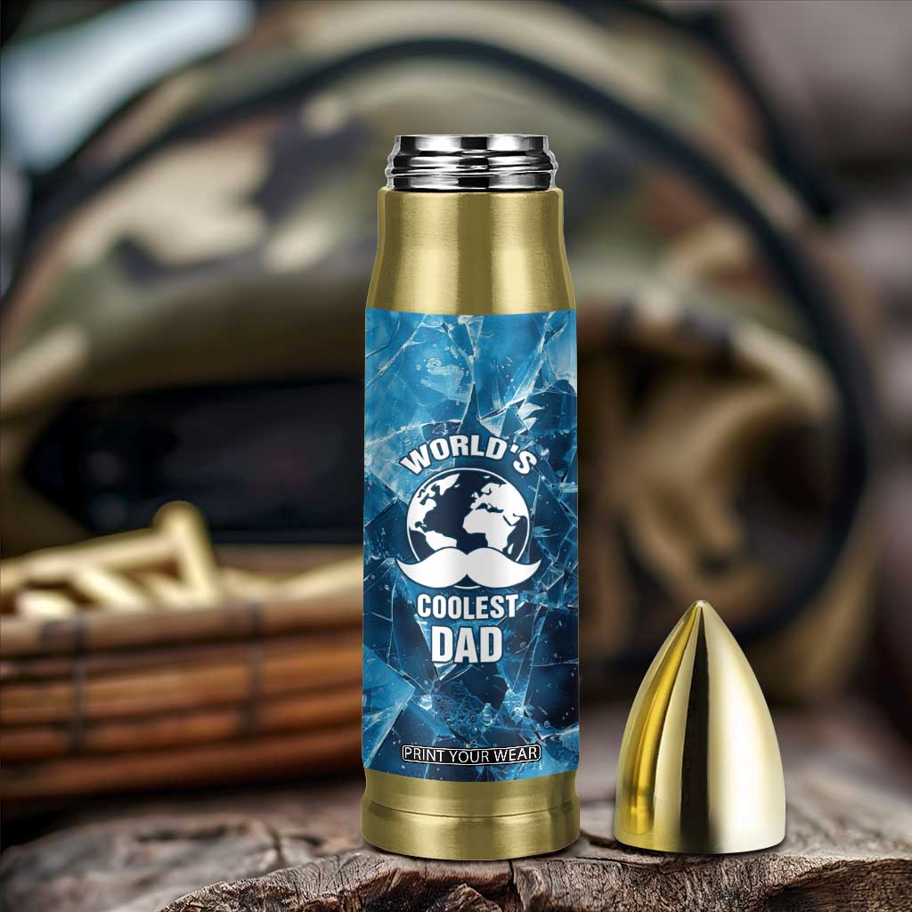 Gifts For Dad Bullet Tumbler World's Coolest Dad No.1 Dad TB09 Print Your Wear