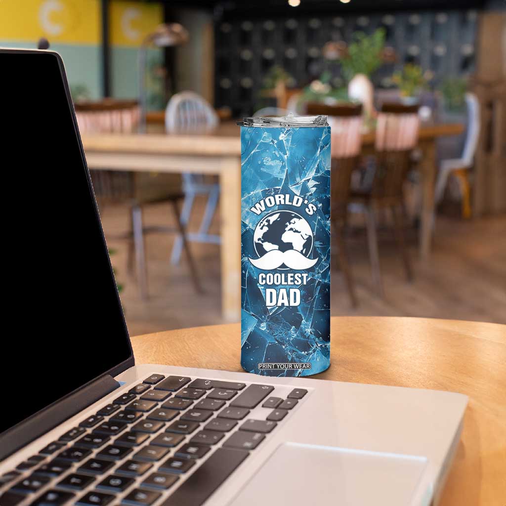 Gifts For Dad Skinny Tumbler World's Coolest Dad No.1 Dad TB09 Print Your Wear