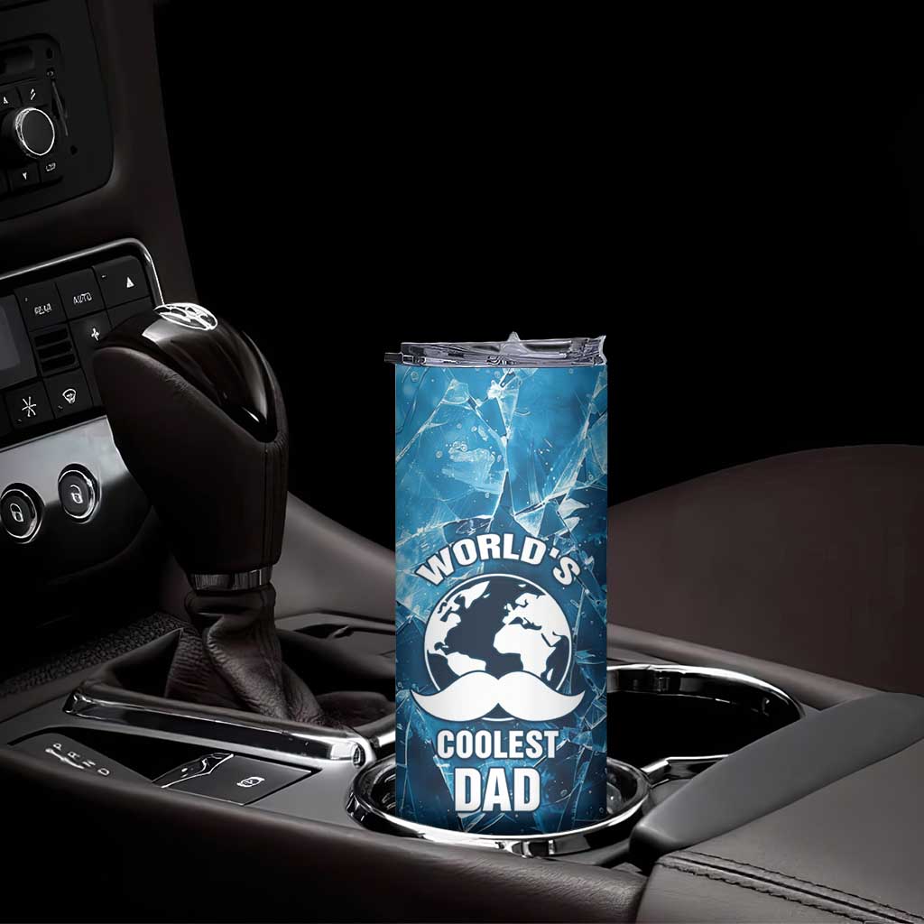 Gifts For Dad Skinny Tumbler World's Coolest Dad No.1 Dad TB09 Print Your Wear