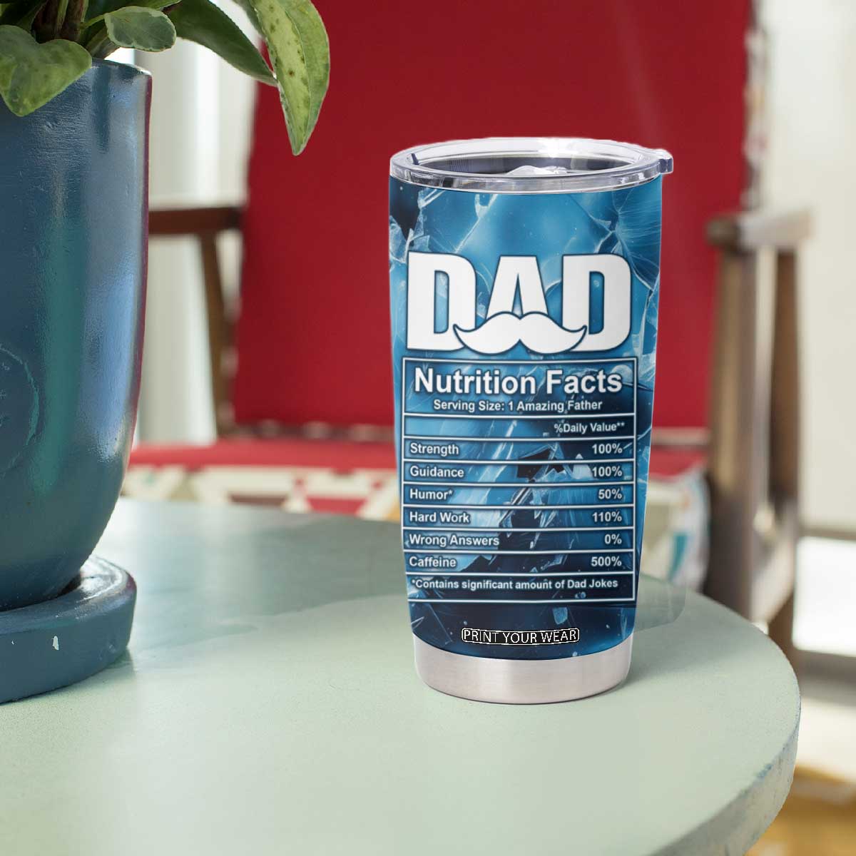 Gifts For Dad Tumbler Cup World's Coolest Dad No.1 Dad TB09 Print Your Wear