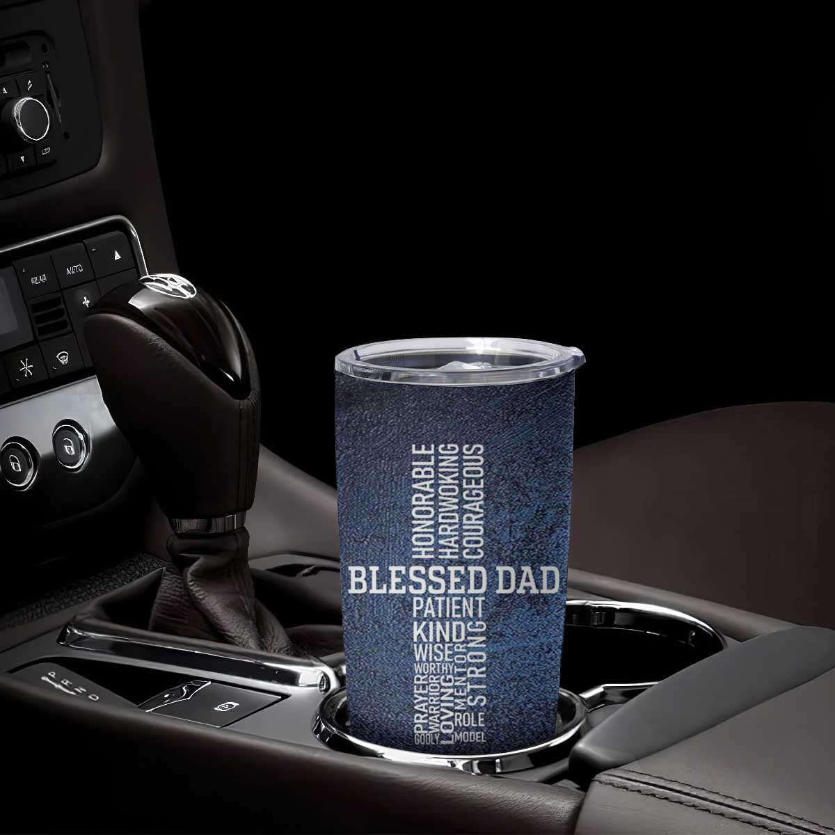 Blessed Dad Christian Tumbler Cup Christ Cross Patriotic American Flag TB09 Print Your Wear